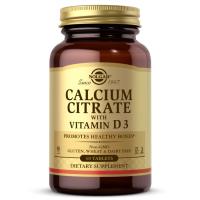Solgar Calcium Citrate with vitamin d3 60 таблеток 